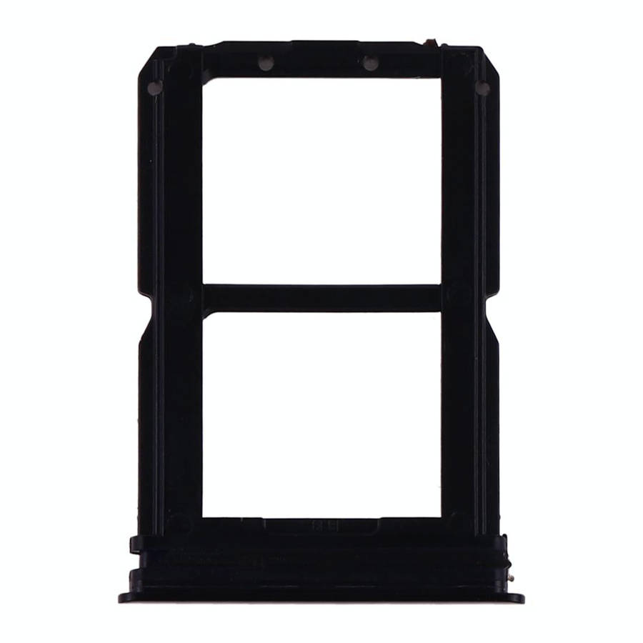 For OnePlus 6T SIM Card Tray + SIM Card Tray (Black)