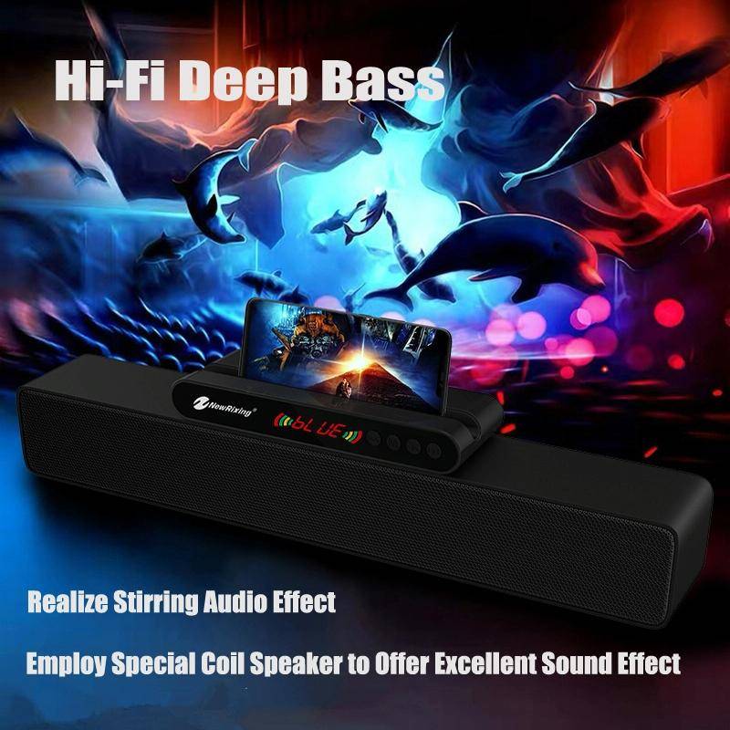 Newrixing NR-5017 LED Bluetooth Portable Speaker TWS Connection Loudspeaker Sound System 10W Ster...