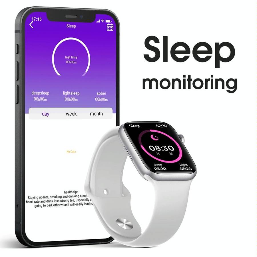 W38 1.9 inch Color Screen Smart Watch,Support Heart Rate Monitoring / Blood Pressure Monitoring(W...