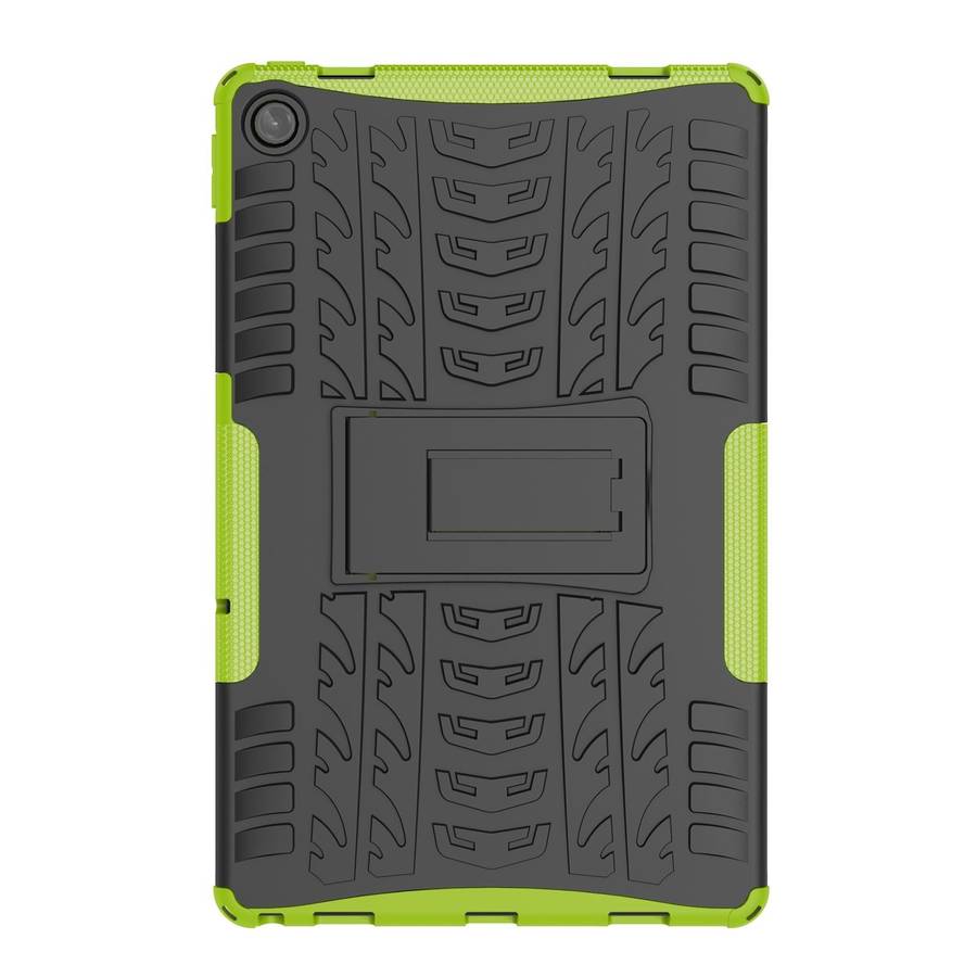 For Lenovo Tab M10 Plus 10.6 3rd Gen 2022 Tire Texture TPU+PC Shockproof Case with Holder(Green)