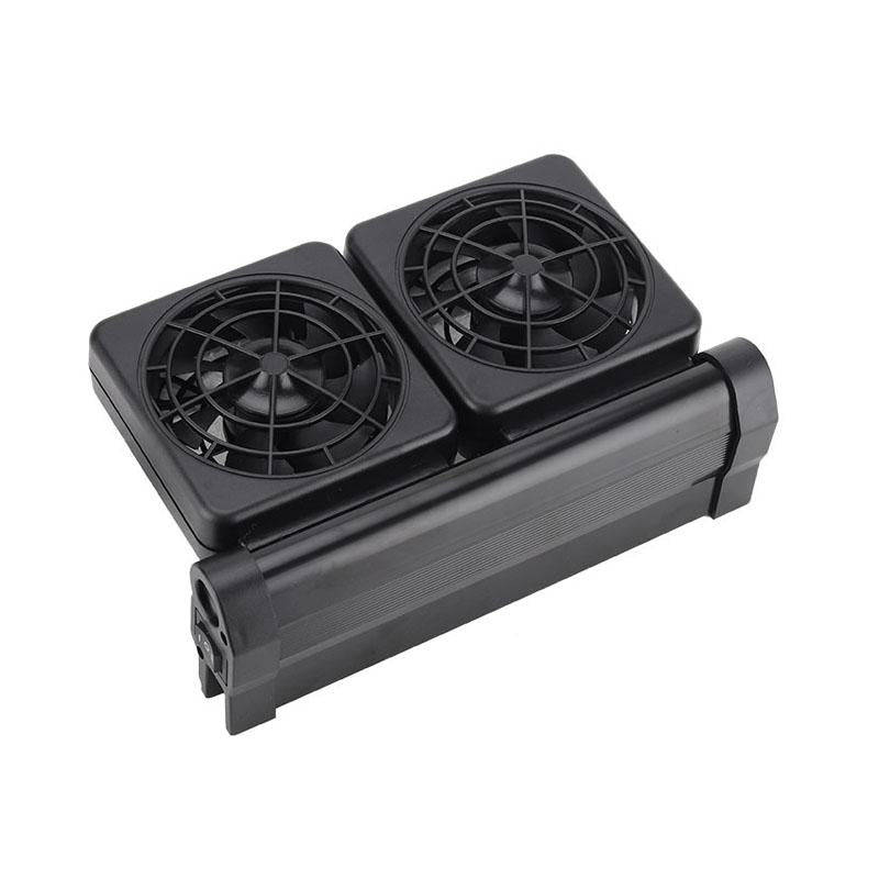 Fish Tank Cooling Fan Cooling Silent Aquarium Fan, Specification: 2 Head US Plug