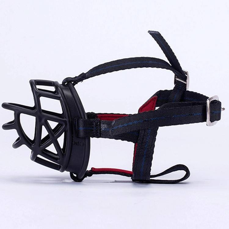 Dog Muzzle Prevent Biting Chewing and Barking Allows Drinking and Panting, Size: 8.8*8.4*11cm(Black)