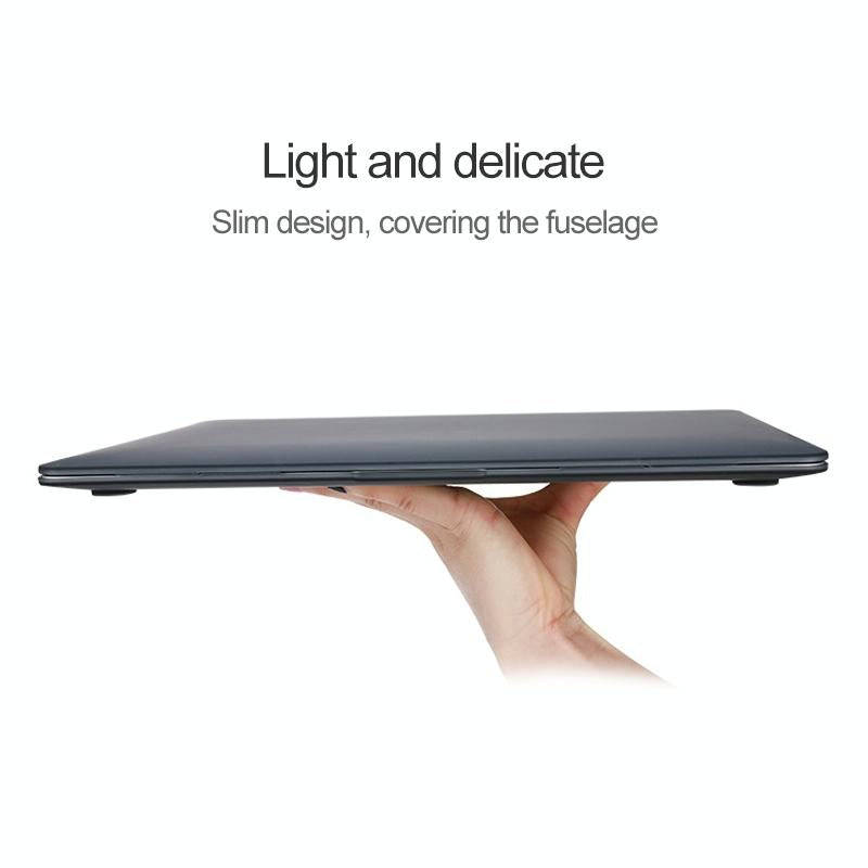 For Huawei MateBook 14 inch Shockproof Frosted Laptop Protective Case (Transparent)