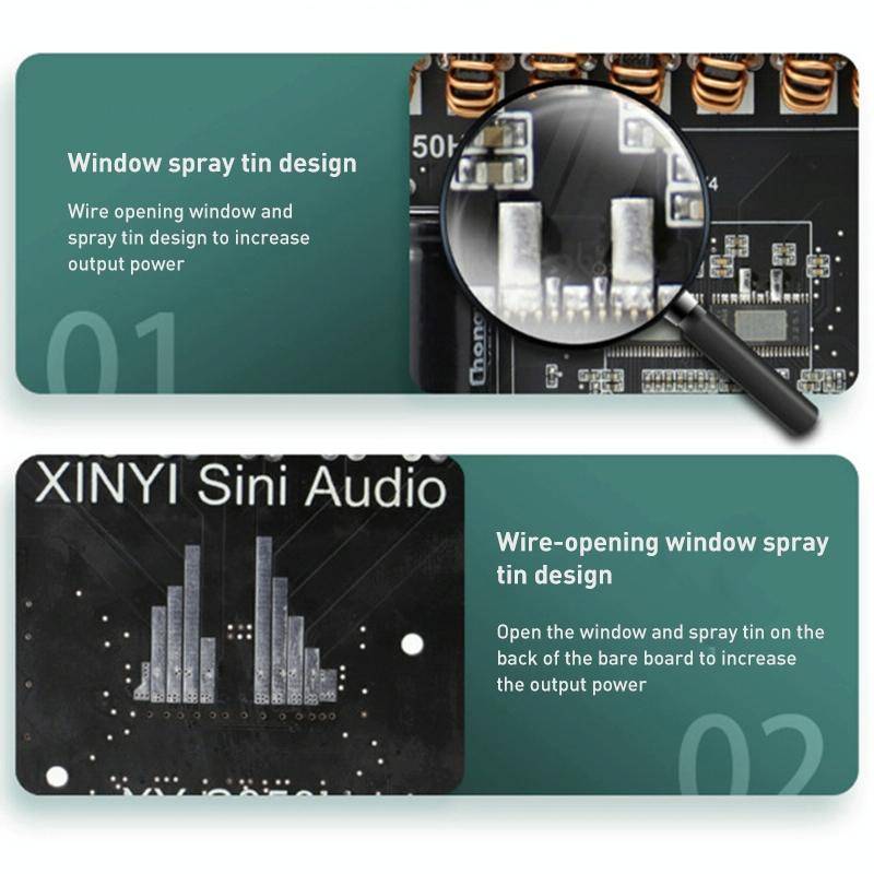 220W 12V 24V Power Bluetooth Wireless TP3251 Stereo Audio Amplifier Board Treble and Bass Control...