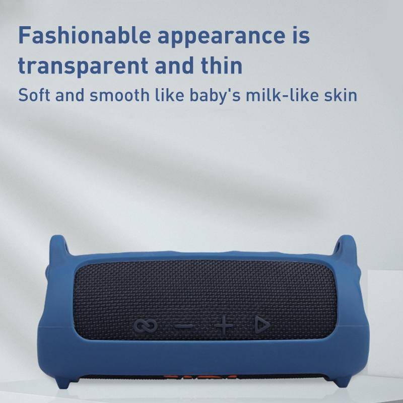 For JBL Flip 6 Bluetooth Speaker Portable Silicone Case with Shoulder Strap(Black)