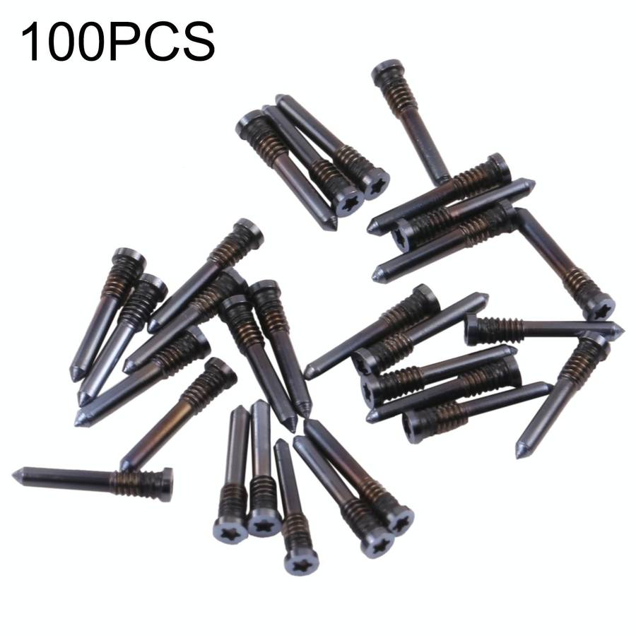 100 PCS Charging Port Screws for iPhone 13 (Black)