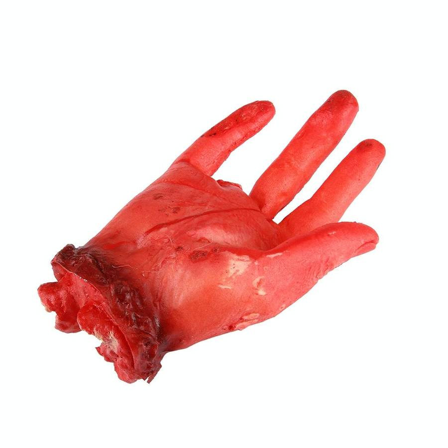 Popular Scary Halloween Prop Bloody Four Finger Fake Hand