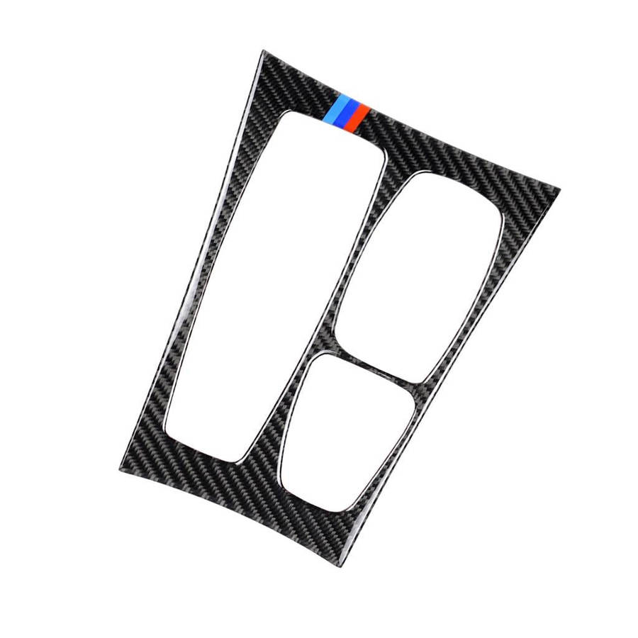 Car Carbon Fiber Tricolor Gear Panel Decorative Sticker for BMW X5 2008-2013 / X6 2009-2014, High...