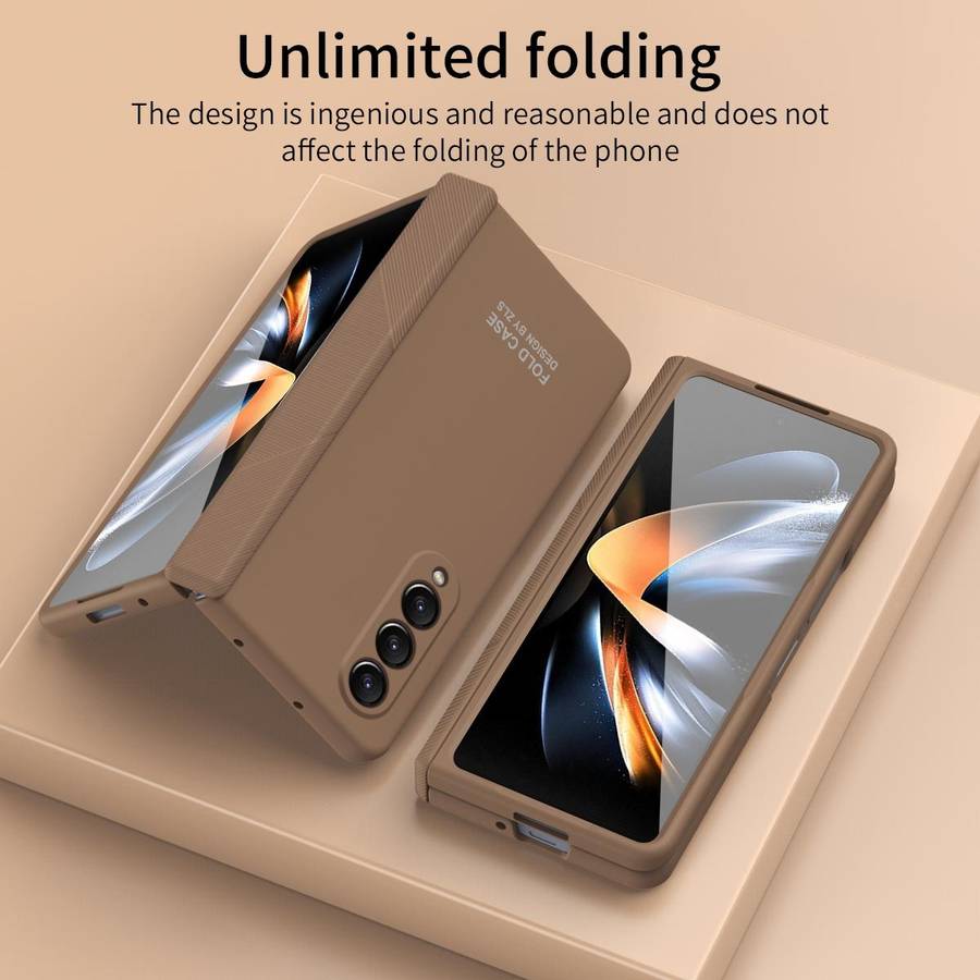 For Samsung Galaxy Z Fold4 5G Extraordinary Series Hinged Folding Full Phone Case with Pen Slot &...