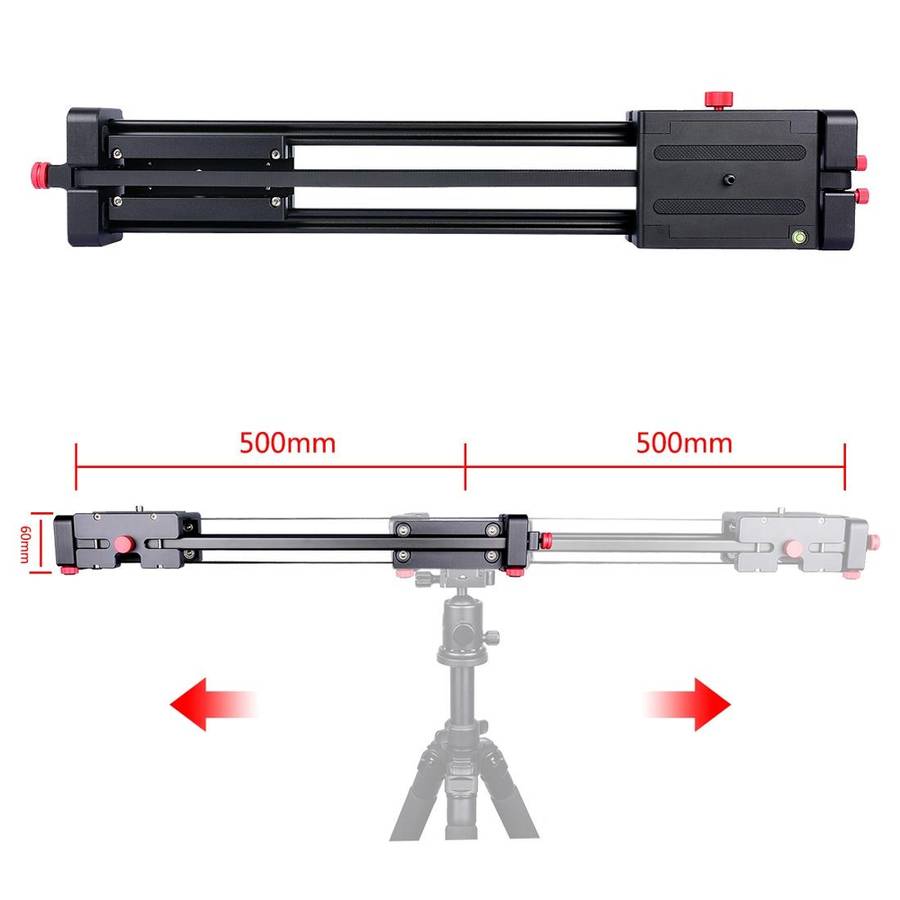 YELANGU YLG0109I 50cm / 100cm (Installs on Tripod) Slide Rail Track for DSLR / SLR Cameras / Vide...
