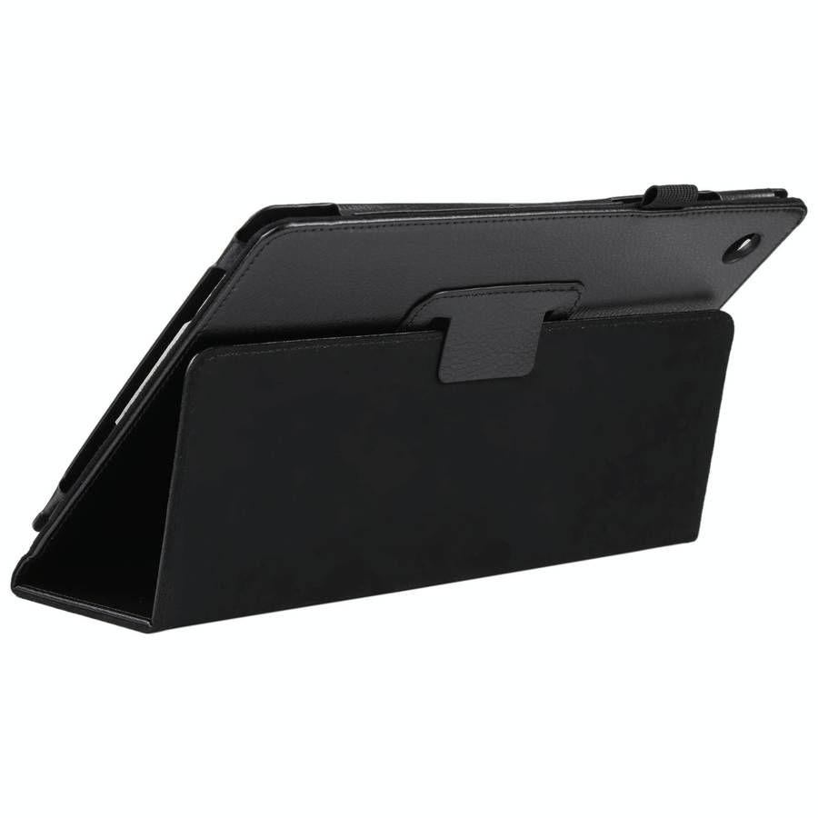 For Samsung Galaxy Tab A8 10.5 2021 Litchi Texture Solid Color Leather Tablet Case(Black)