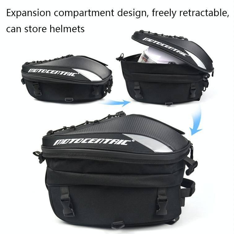 MOTOCENTRIC 11-MC-0102 Motorcycle Rear Seat Helmet Bag(Red)