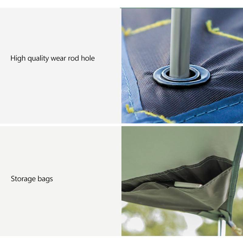 Hewolf Z1646 Outdoor Camping Sun-proof Large Sky Curtain Rainproof Awning Tent
