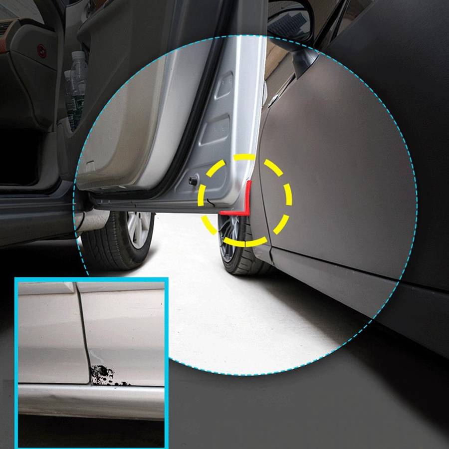 4 PCS/Set Universal Car Styling PVC Car Door Edge Anti Collision Sticker Door Anti-Rub Strips Car...