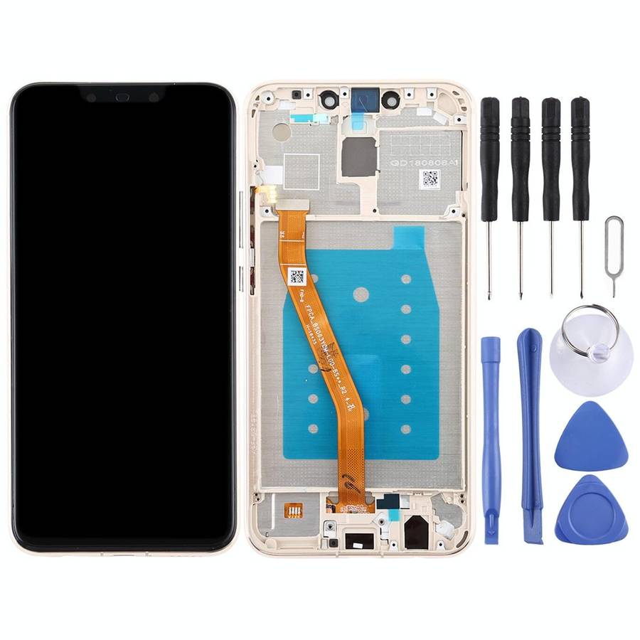 OEM LCD Screen for Huawei Mate 20 Lite / Maimang 7 Digitizer Full Assembly with Frame (Gold)