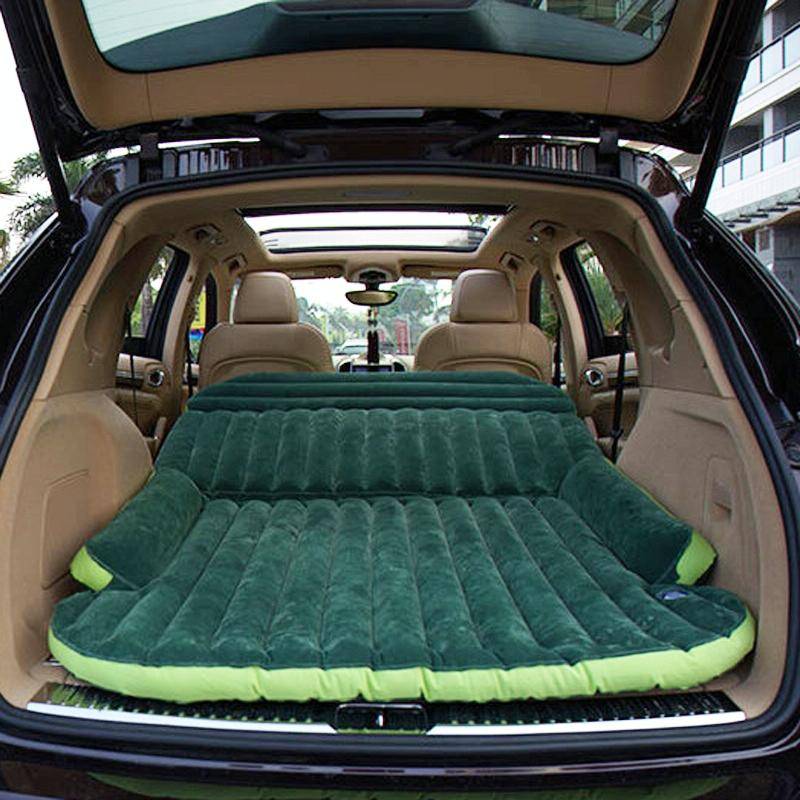 ZQ-418 SUV Rear Trunk Inflatable Bed Cushion Travel Universal Air Bed(Dark Green)