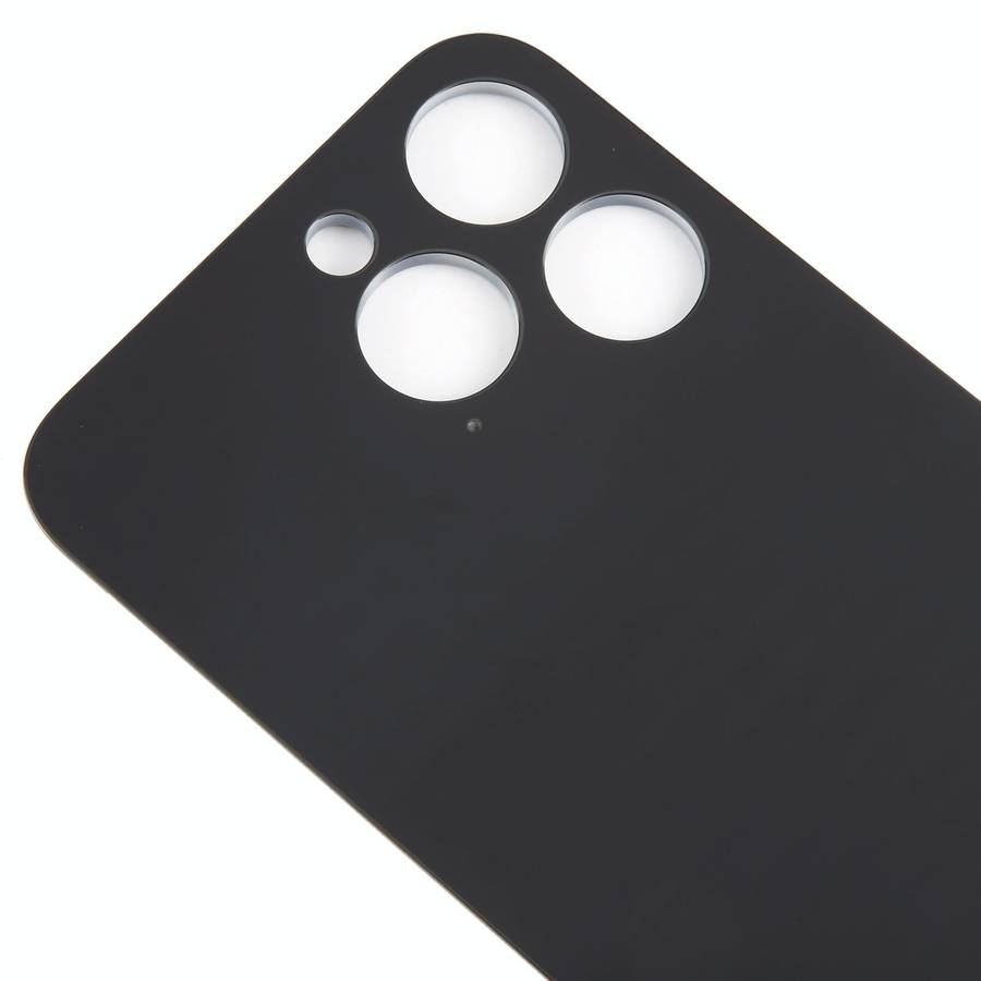 For iPhone 15 Pro Glass Battery Back Cover(Black)