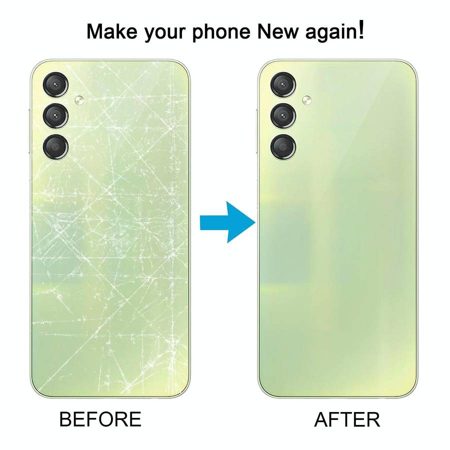 For Samsung Galaxy A24 4G SM-A245F Original Battery Back Cover(Silver)