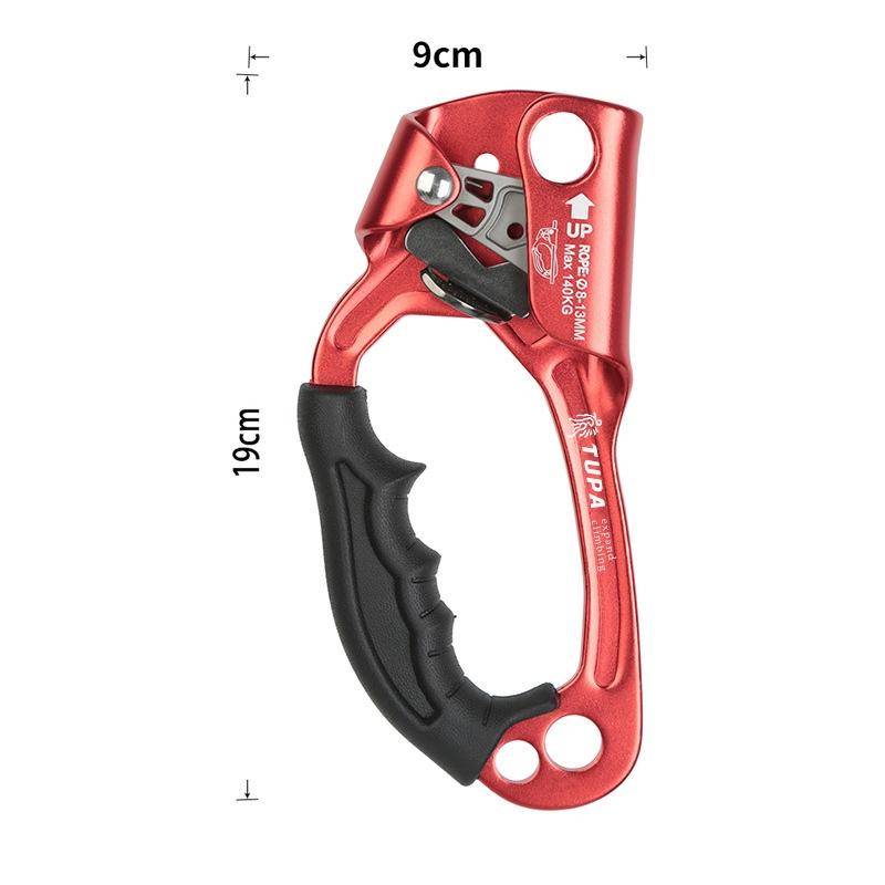 XINDA TP-8606 Outdoor Rock Climbing Aerial Work Anti-fall Handheld Rope Gripper for 8-12mm Diamet...
