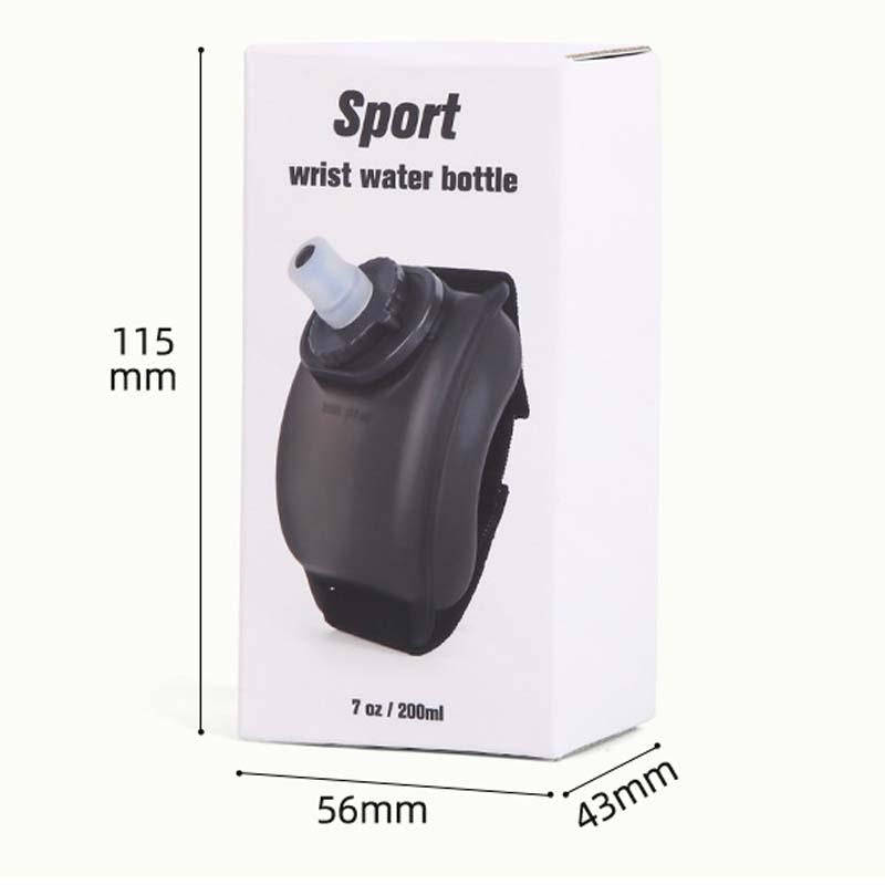 200ml Outdoor Running Wrist Water Bottle Hands Free Sports Cup(White)