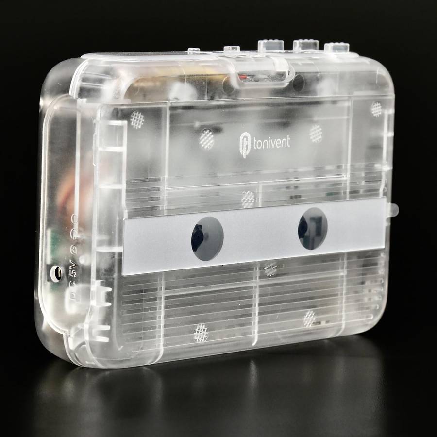 Tonivent TON007T Portable Bluetooth Tape Cassette Player, Support FM / Bluetooth Input and Output...
