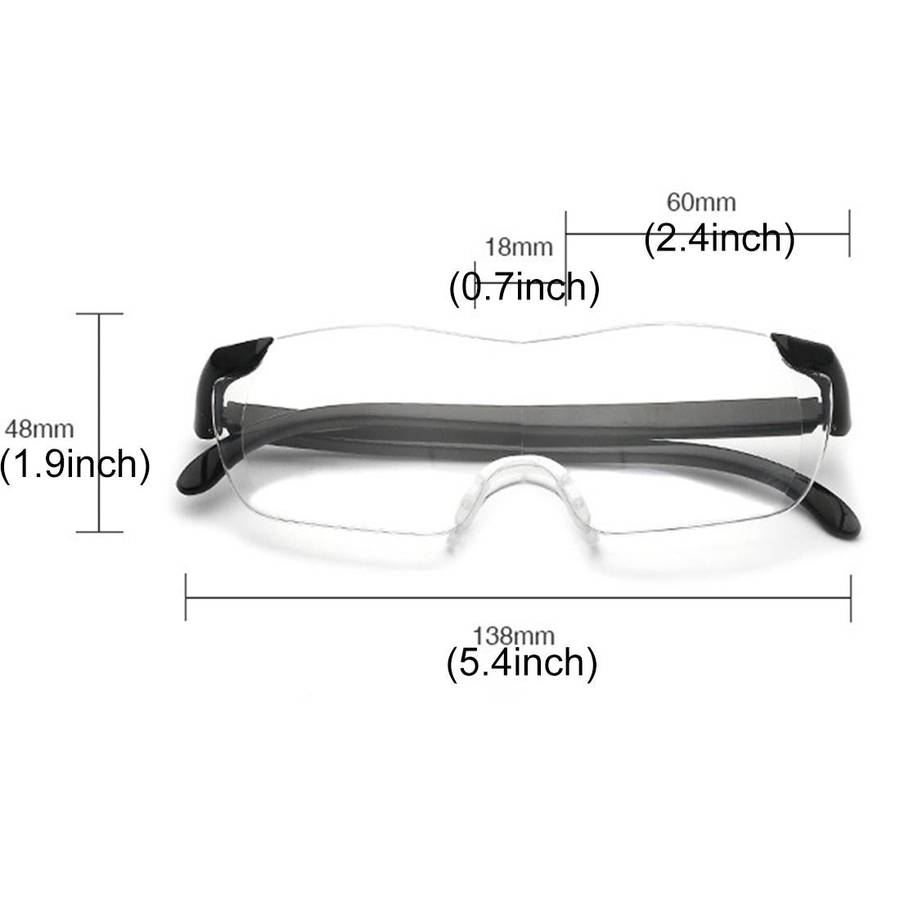 Presbyopic Glasses, Ultra Thin High-definition 1.6X Portable Presbyopic Hypermetropic Reading Gla...