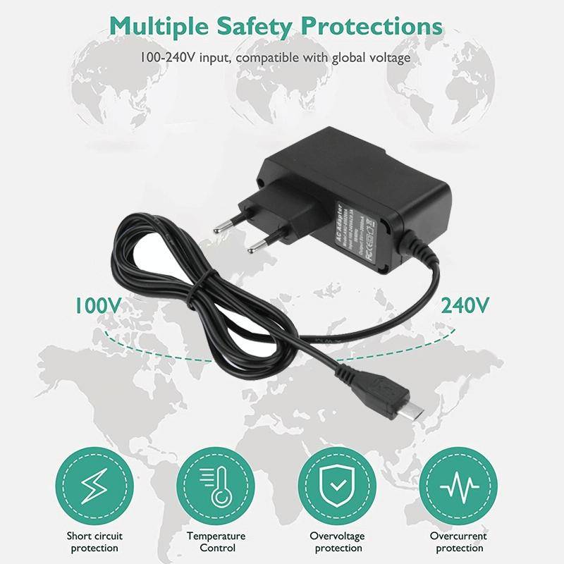 Micro USB Charger for Tablet PC / Mobile Phone, Output: DC 5V / 2A ,EU Plug