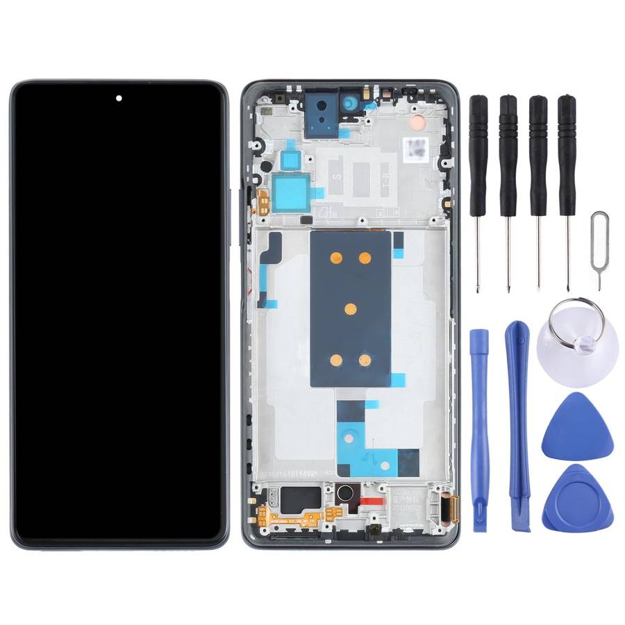 Original OLED LCD Screen for Xiaomi Mi 11T / 11T Pro Digitizer Full Assembly with Frame(Black)