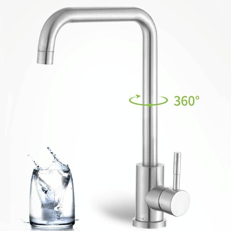 304 Stainless Steel Rotatable Faucet Sinks Cold And Hot Water Tap