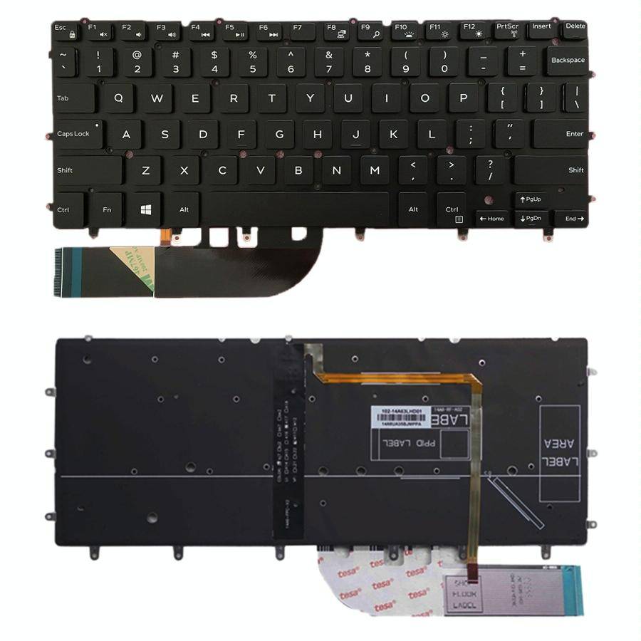US Version Keyboard with Keyboard Backlight for DELL Inspiron XPS 13 7000 7347 7348 7352 7353 735...
