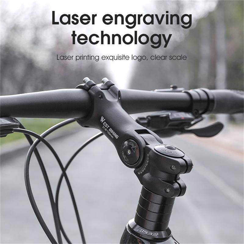 WEST BIKING Mountain Bike Adjustable Handlebar Angle Riser Handlebar Lift Accessories 31.8x85mm