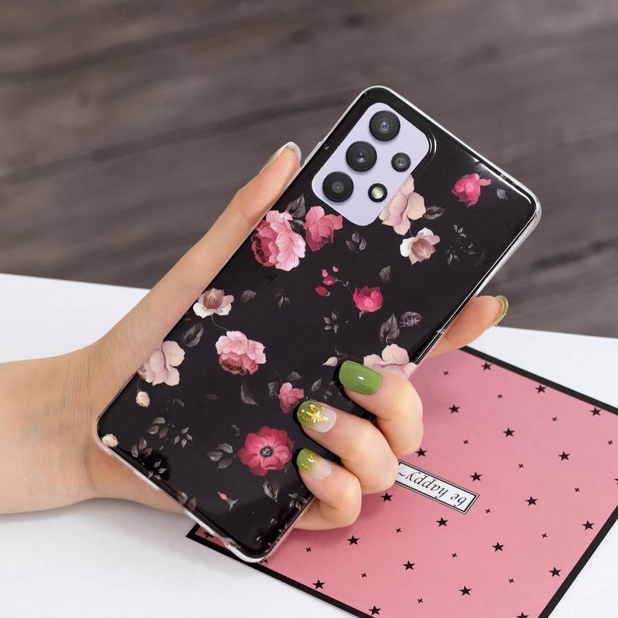 For Samsung Galaxy A32 5G Luminous TPU Mobile Phone Protective Case(Rose)