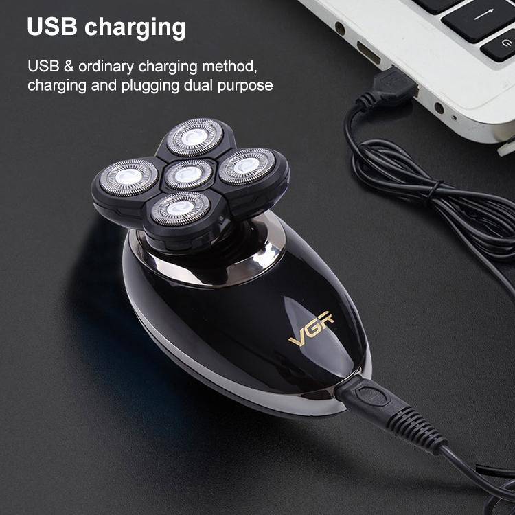 VGR V-302 5W 4 in 1 USB Multi-function Electric Shaver, Plug Type: EU Plug