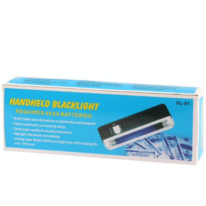 Handheld Blacklight UV Lamp & LED Flashlight, Verify Hidden Security Features On banknotes and Pa...