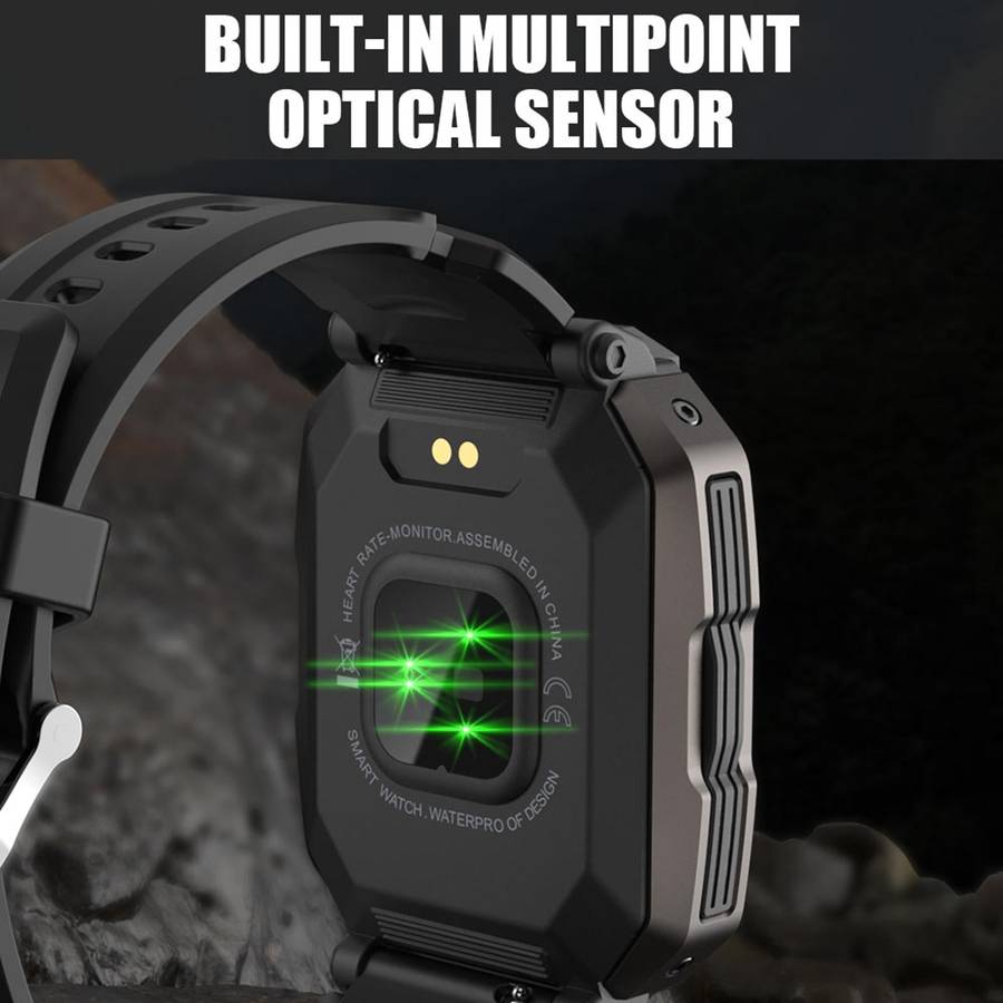 C20 1.71 inch TFT HD Screen Smart Watch, Support Heart Rate Monitoring/Blood Oxygen Monitoring(Bl...