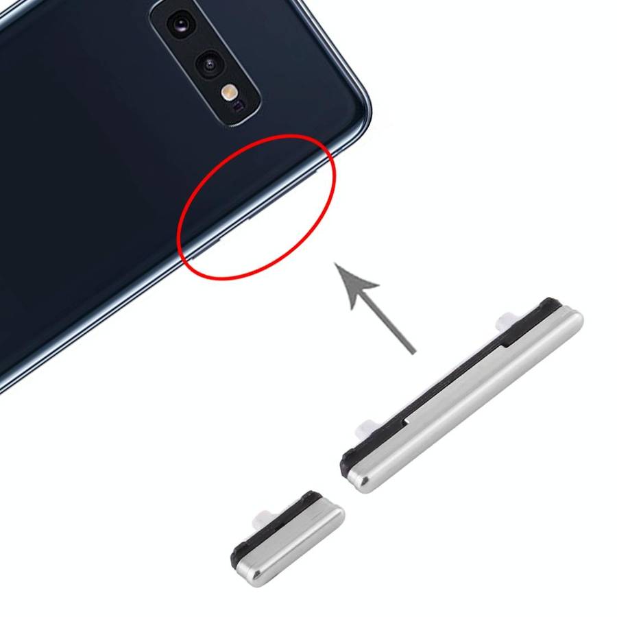 For Samsung Galaxy S10e Power Button and Volume Control Button(Silver)