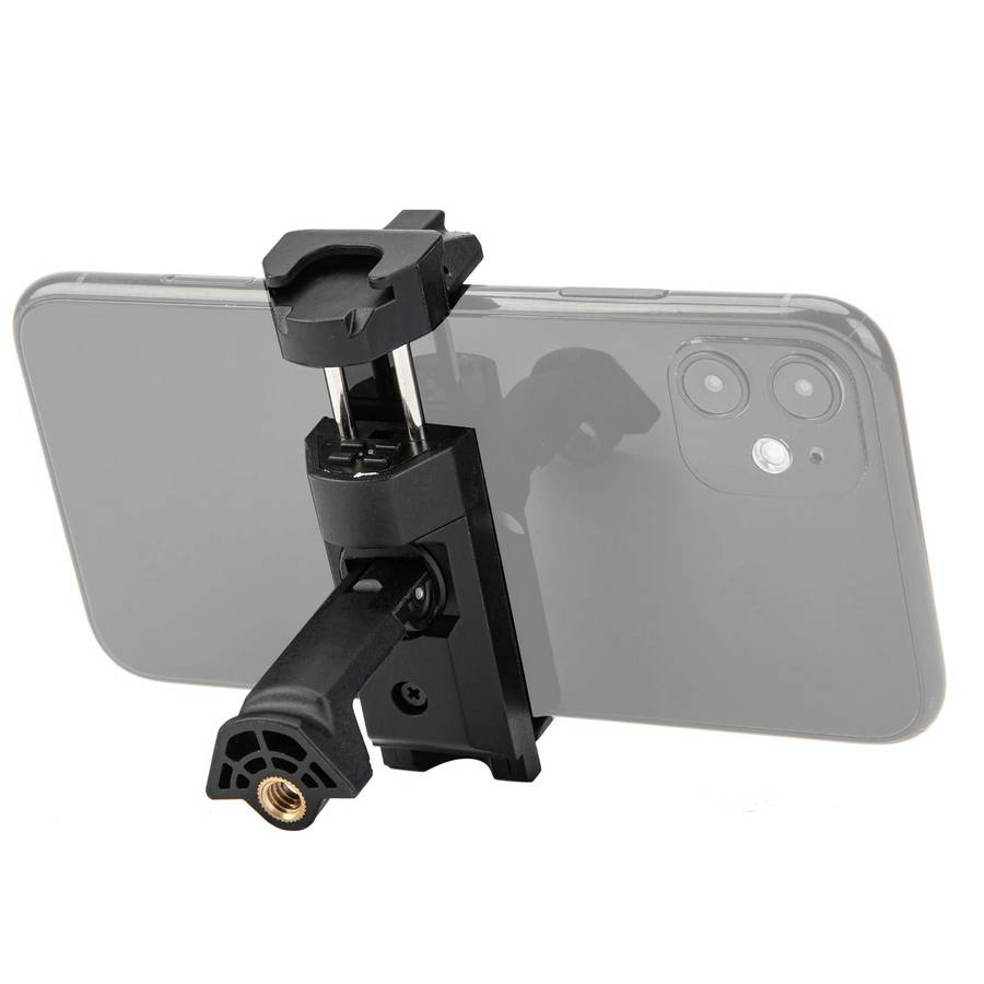 Fotopro SJ-36+ 360 Degree Rotation Horizontal and Vertical Tripod Mount Adapter Phone Clamp Brack...