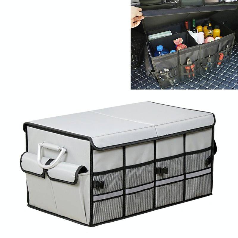 Car Trunk Foldable Storage Box, Capacity: 66L (Grey)