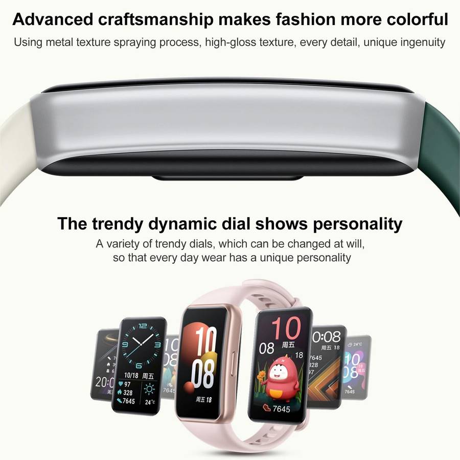 Honor Band 7 NFC, 1.47 inch AMOLED Screen, Support Heart Rate / Blood Oxygen / Sleep Monitoring(P...