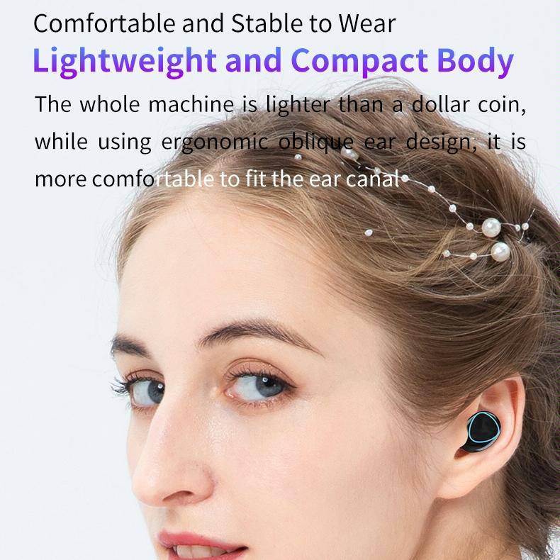 M10 Bluetooth 5.1 TWS Digital Display Wireless Bluetooth Earphone with Charging Box, Support Touc...