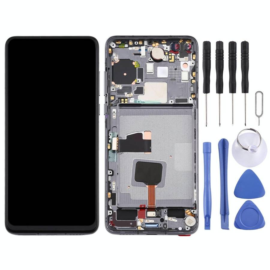 Original OLED LCD Screen for Huawei P40 Digitizer Full Assembly with Frame(Black)