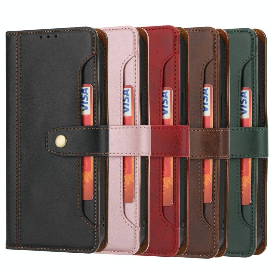 For Huawei P30 Lite Calf Texture Double Fold Clasp Horizontal Flip Leather Case with Photo Frame ...