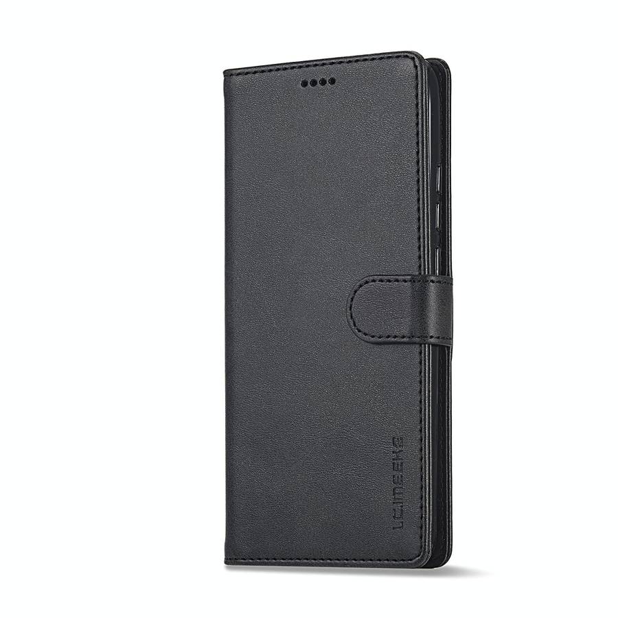 For Xiaomi Redmi 12C/11A Global LC.IMEEKE Calf Texture Horizontal Flip Leather Case(Black)