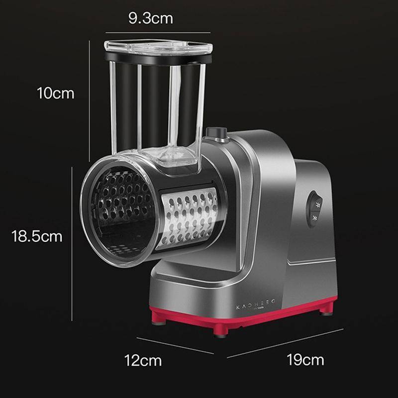Kacheeg Electric Vegetable Cutter Multifunctional Automatic Slicer, CN Plug, Style: With 3 Knives