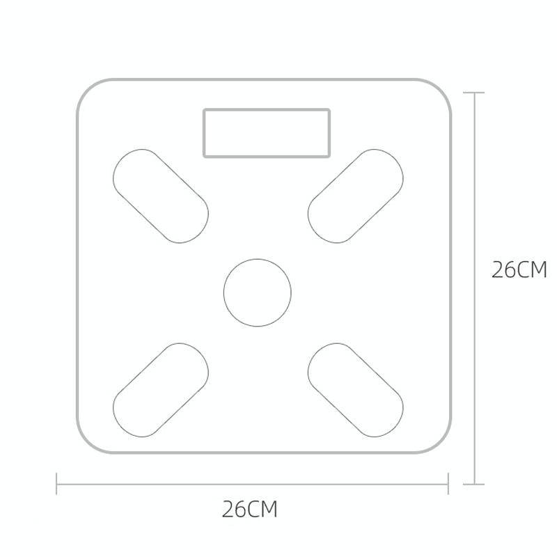 Smart Bluetooth Weight Scale Home Body Fat Measurement Health Scale Solar + Charge Model(Curve Wh...