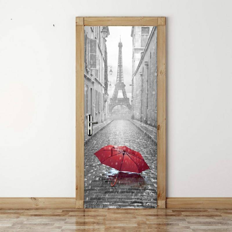 3D Wallpaper Poster Stickers Self Adhesive Removable Home Door Decoration Stickers, Size:38.5cm200cm