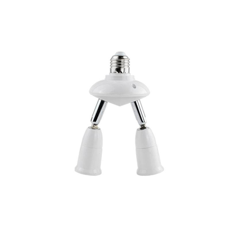 E27 to E27 Splitter Adjustable LED Light Bulb Holder Adapter Converter Socket Light Bulb Holder, ...