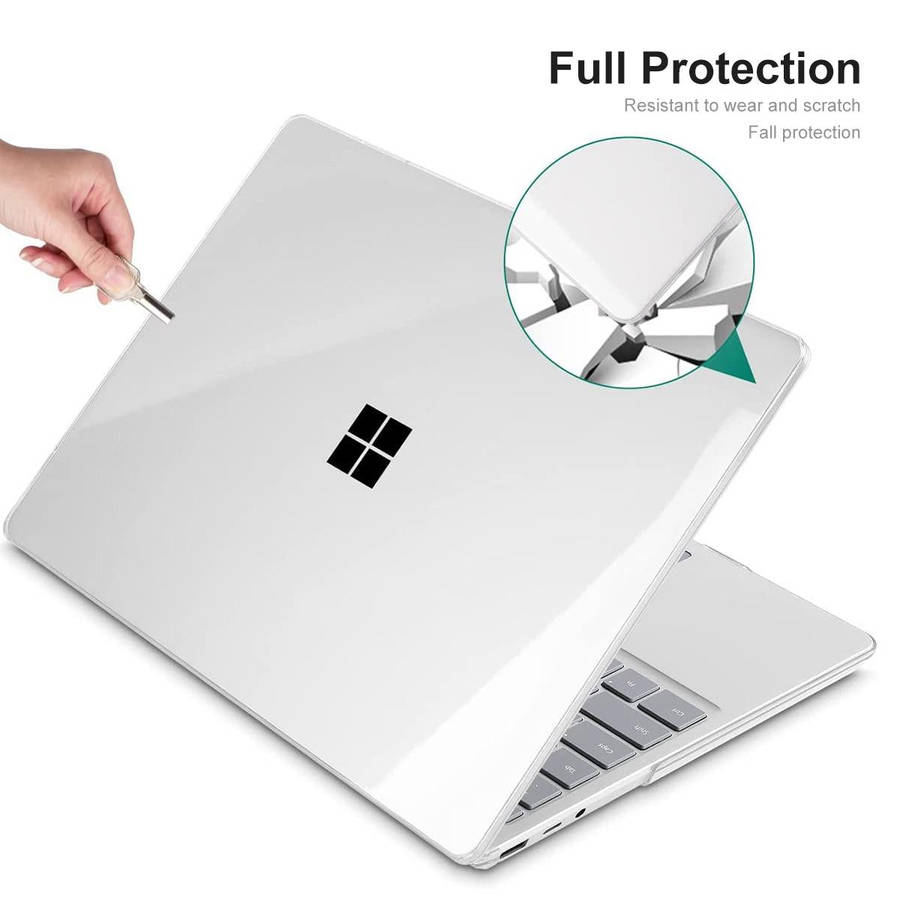 For Microsoft Surface Laptop 3/4/5 13.5 Steel 1868/1951 ENKAY Hat-Prince Shockproof Crystal Hard ...