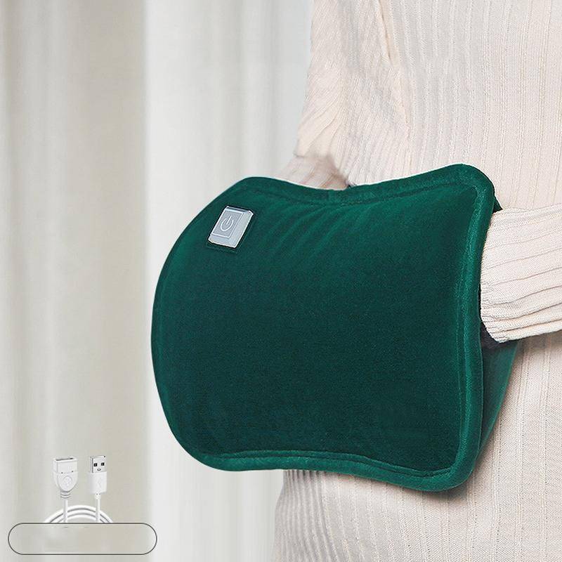 Waterless Graphene Hot Water Bag Rechargeable Hand Warmer,Style: Glove Version 3 Geat(Ink Green)
