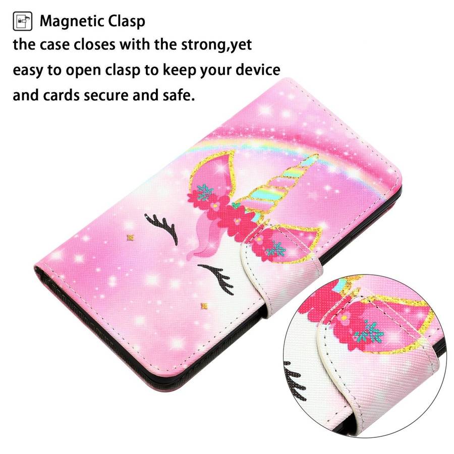 For Samsung Galaxy A03 Core Colored Drawing Leather Phone Case(Unicorn)